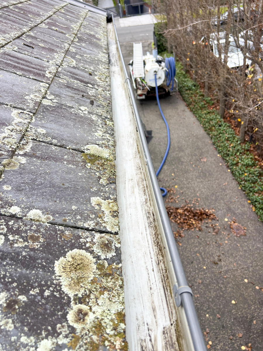 Vacuum Gutter Cleaning Melbourne before and after photos